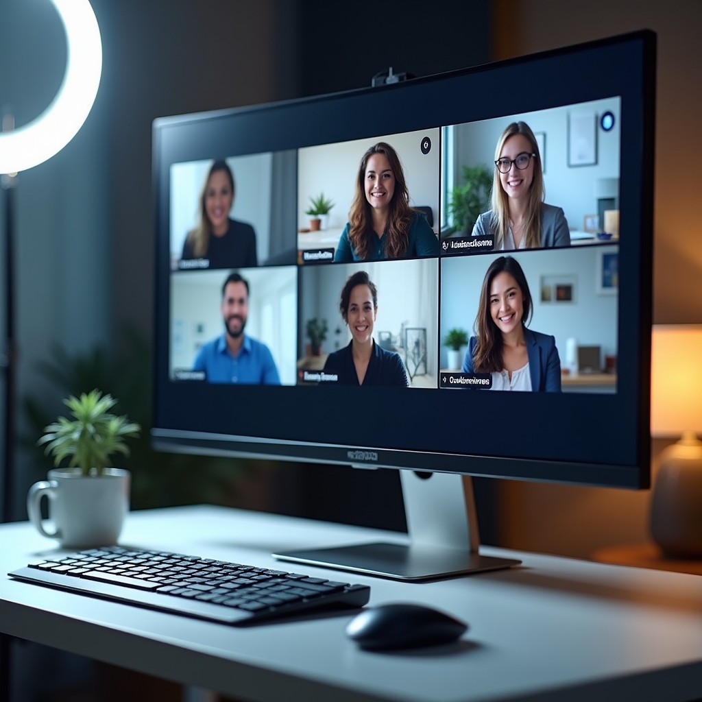 Online-Webinar-Session mit Teilnehmenden auf dem Bildschirm